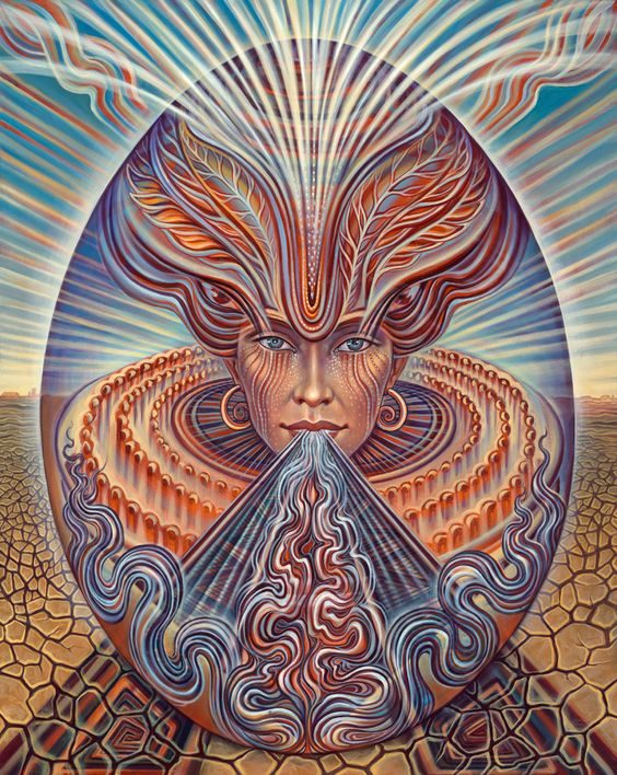 Amanda Sage artwork of Earth mother expanding consciousness